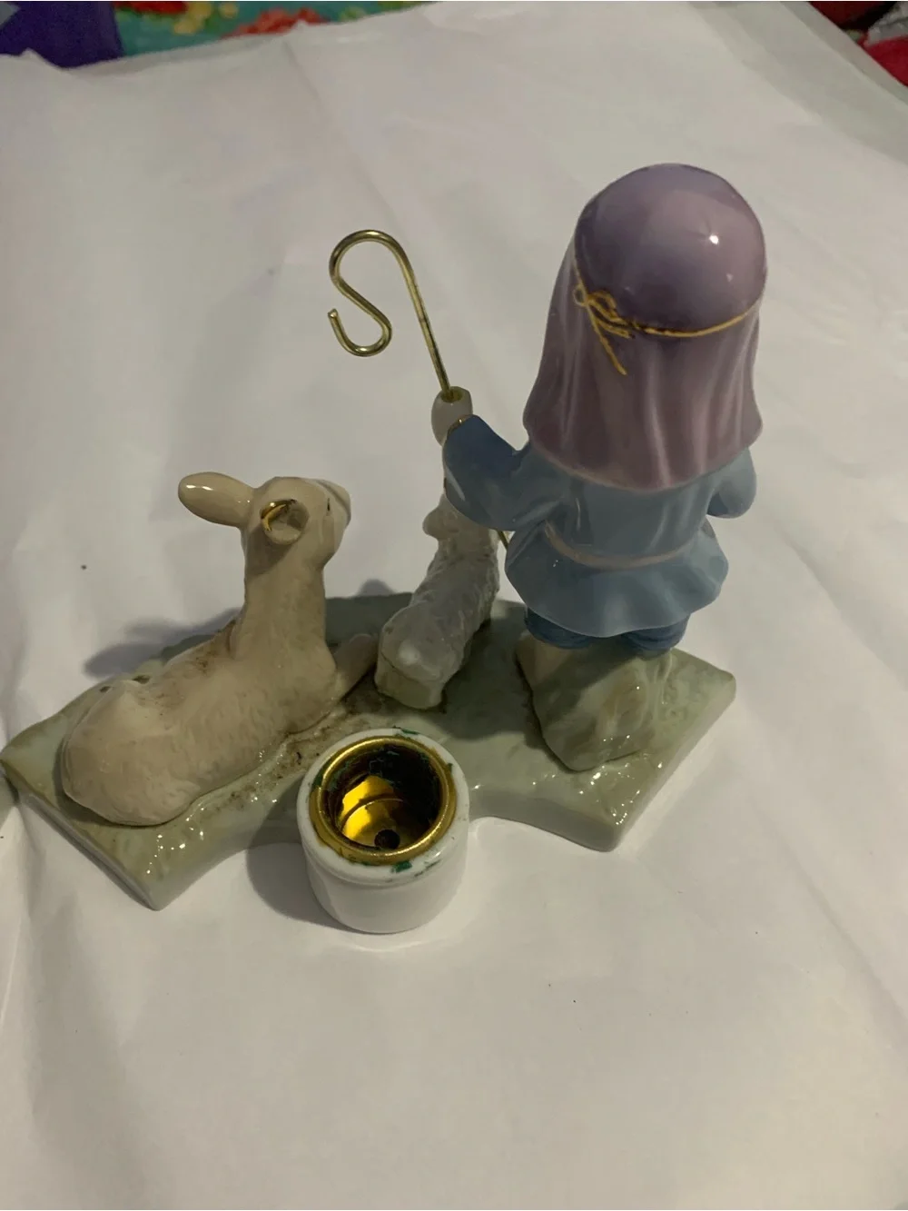 Vintage Beiderman & Sons Nativity Scene Taper Candleholders